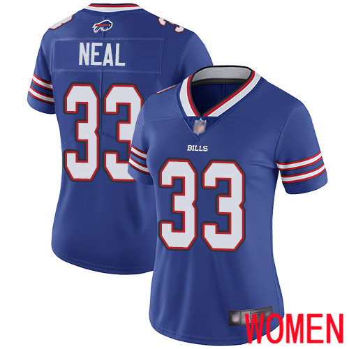 Women Buffalo Bills 33 Siran Neal Royal Blue Team Color Vapor Untouchable Limited Player NFL Jersey